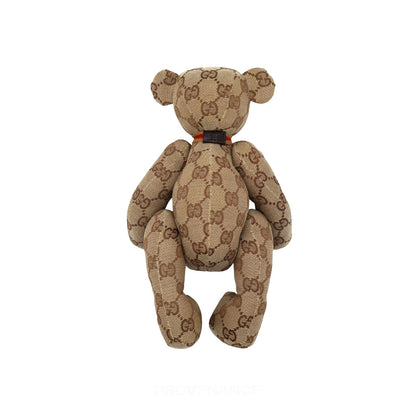 🔴 Gucci Teddy Bear - GG Canvas Tan