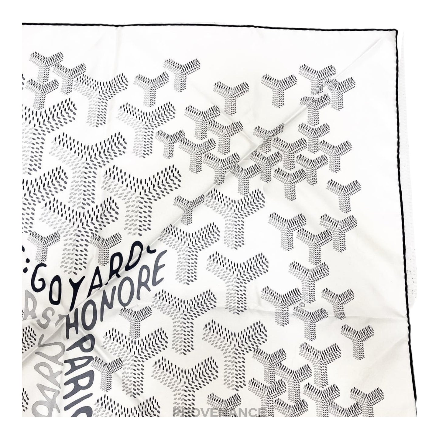 🔴 Goyard Silk Scarf No. 1 - White