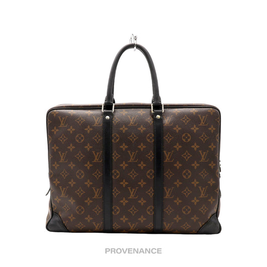 🔴 Louis Vuitton PDV Briefcase Bag - Monogram Macassar