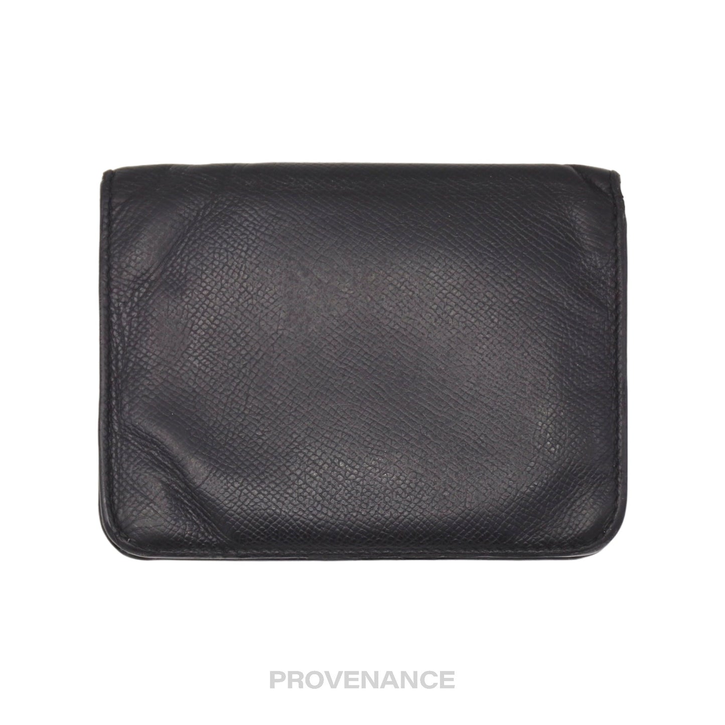 🔴 Balenciaga BB Logo Snap Wallet - Black Leather