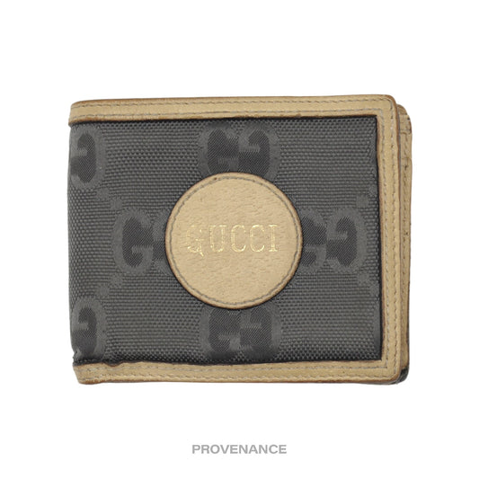 🔴 Gucci GG Off the Grid Bifold Wallet - Grey / Cream