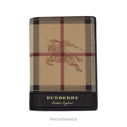 🔴 Burberry Pocket Organizer Wallet - Nova Check Black