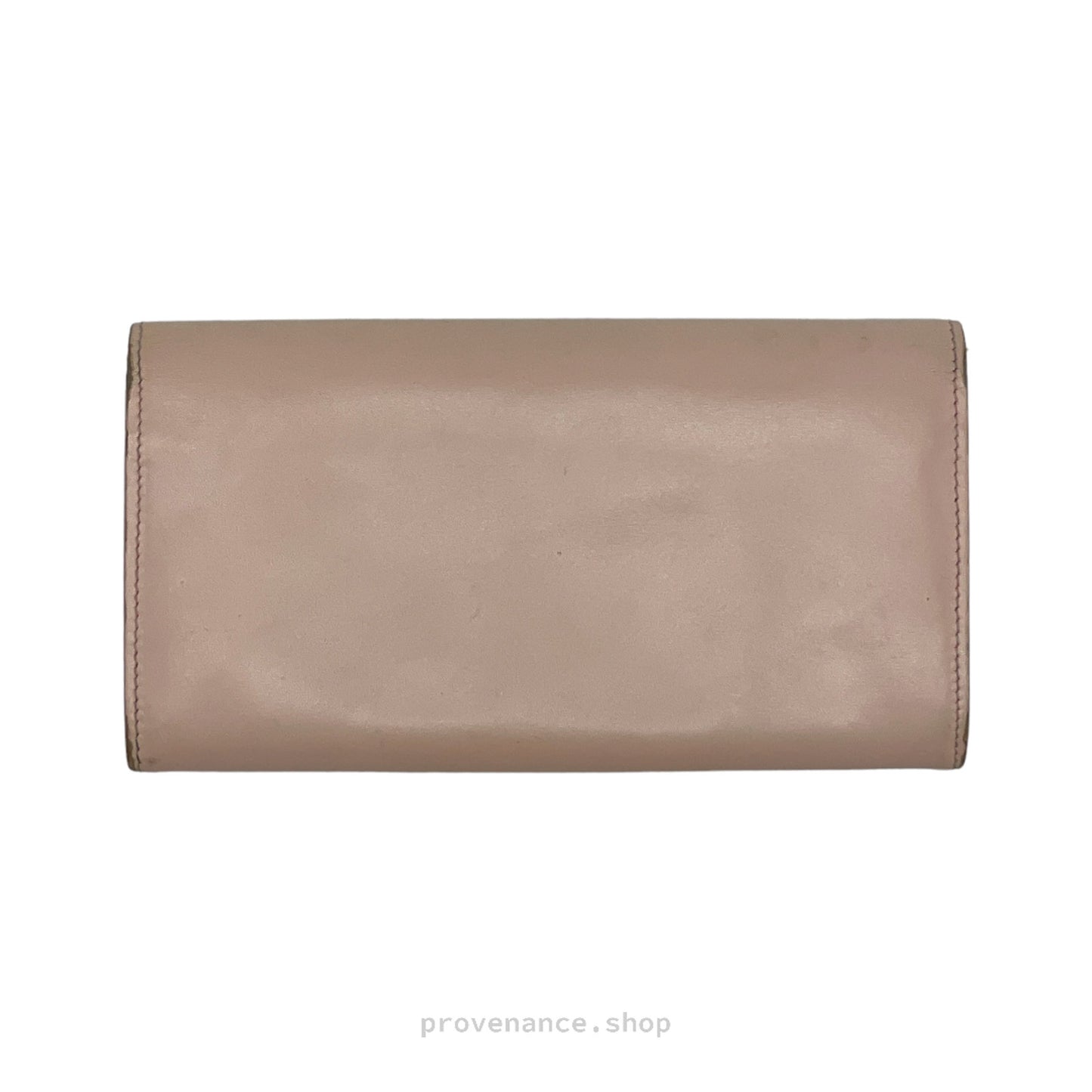 🔴 Saint Laurent Paris Long Wallet - Blush