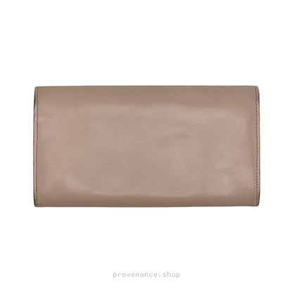 🔴 Saint Laurent Paris Long Wallet - Blush