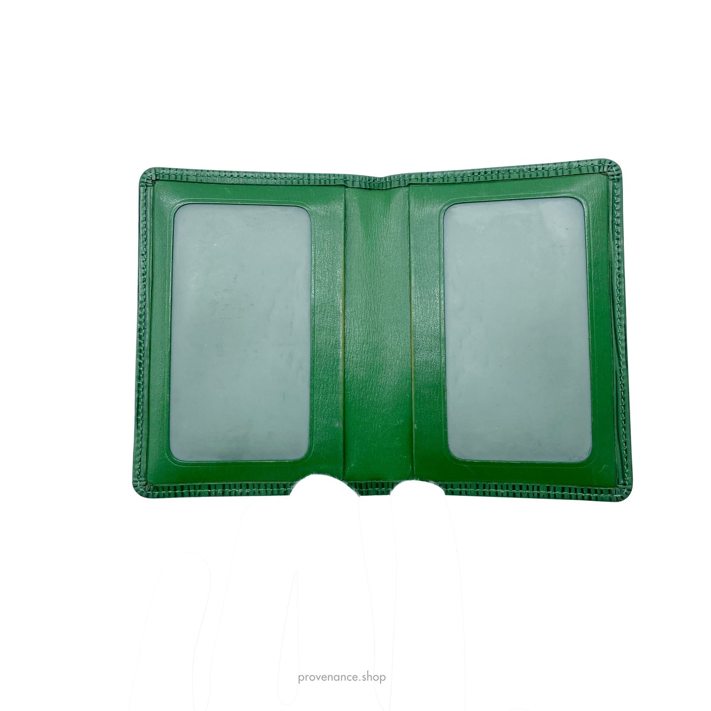 🔴 Louis Vuitton 2ID Wallet - Green Epi Leather