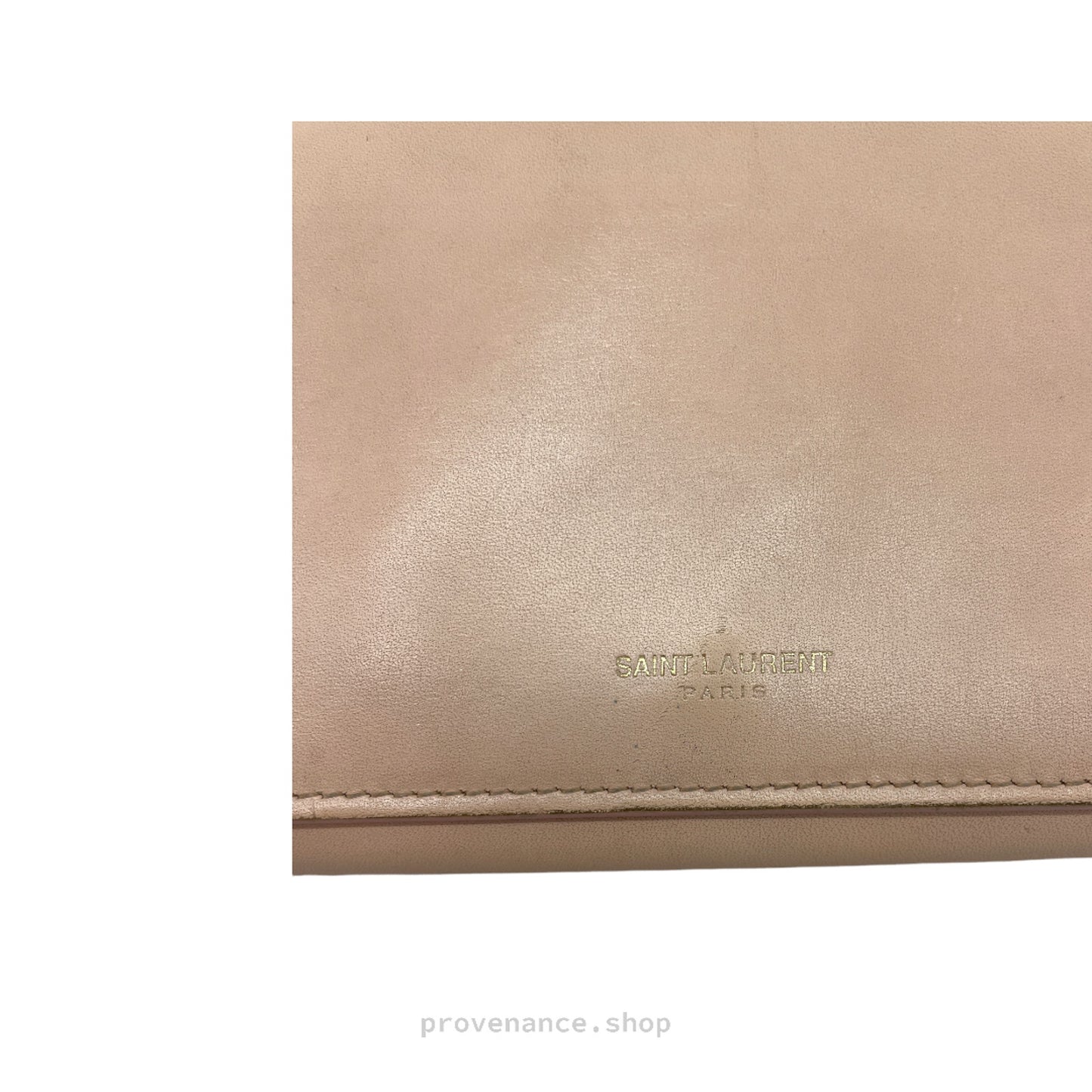 🔴 Saint Laurent Paris Long Wallet - Blush