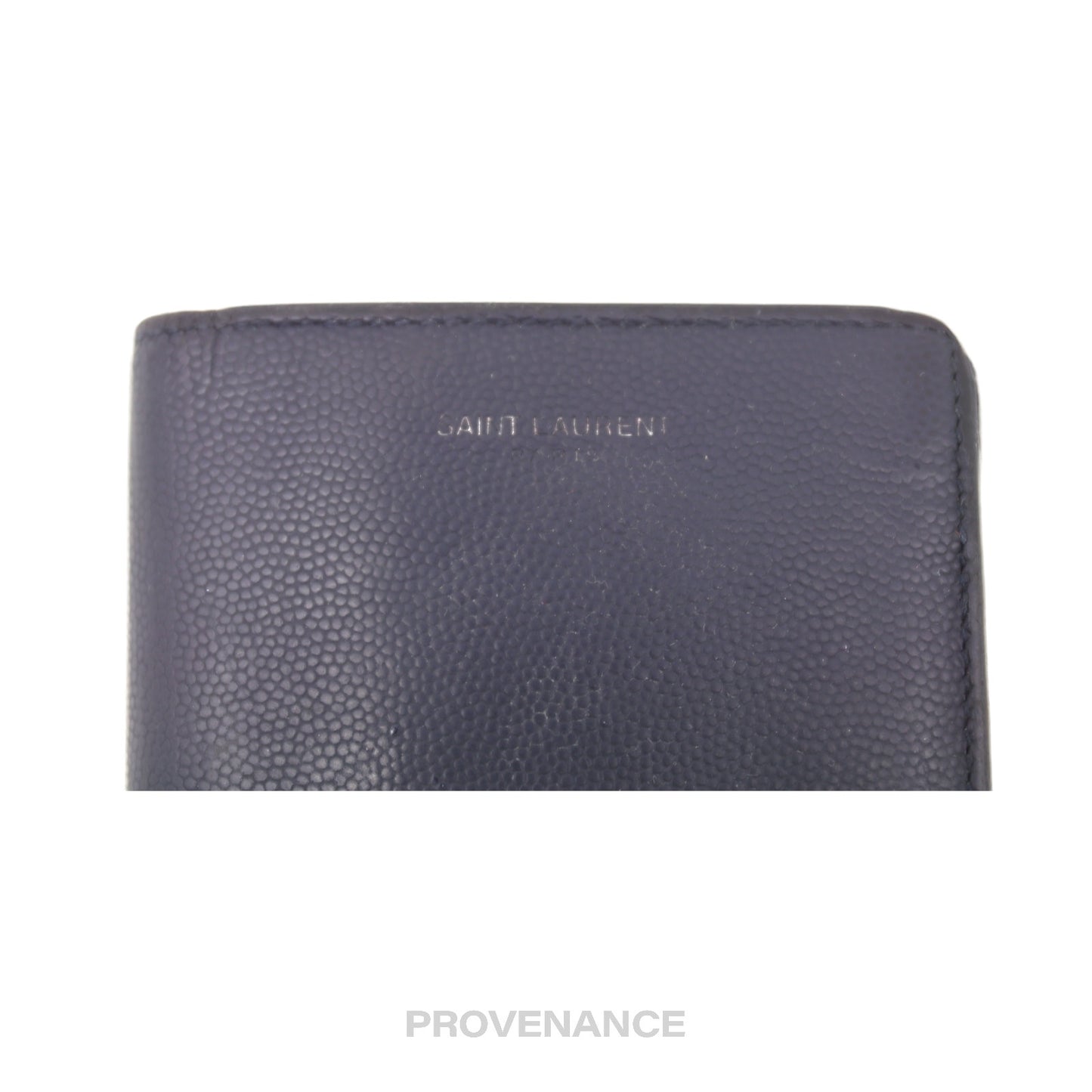🔴 SLP Zip Long Wallet - Navy Leather