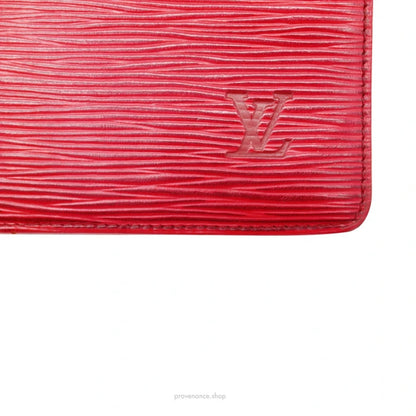 🔴 Louis Vuitton Long Wallet - Red Epi Leather