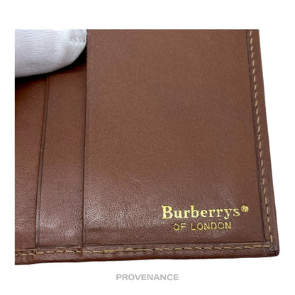 🔴 Burberry ID Bifold Wallet - Nova Check