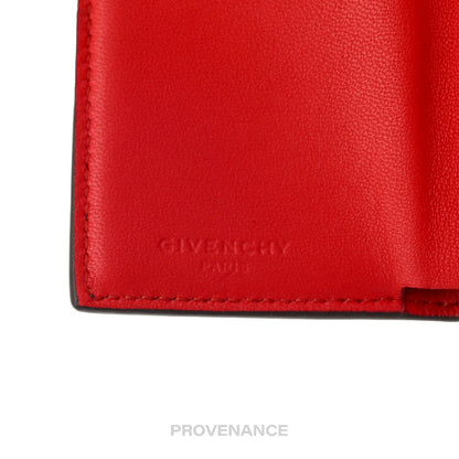 🔴 Givenchy Trifold Wallet - Burgundy Leather