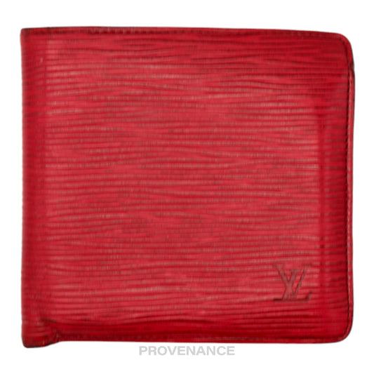 🔴 Louis Vuitton Marco Wallet - Red Epi Leather