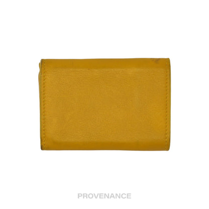 🔴 Balenciaga Papier Mini Wallet - Yellow