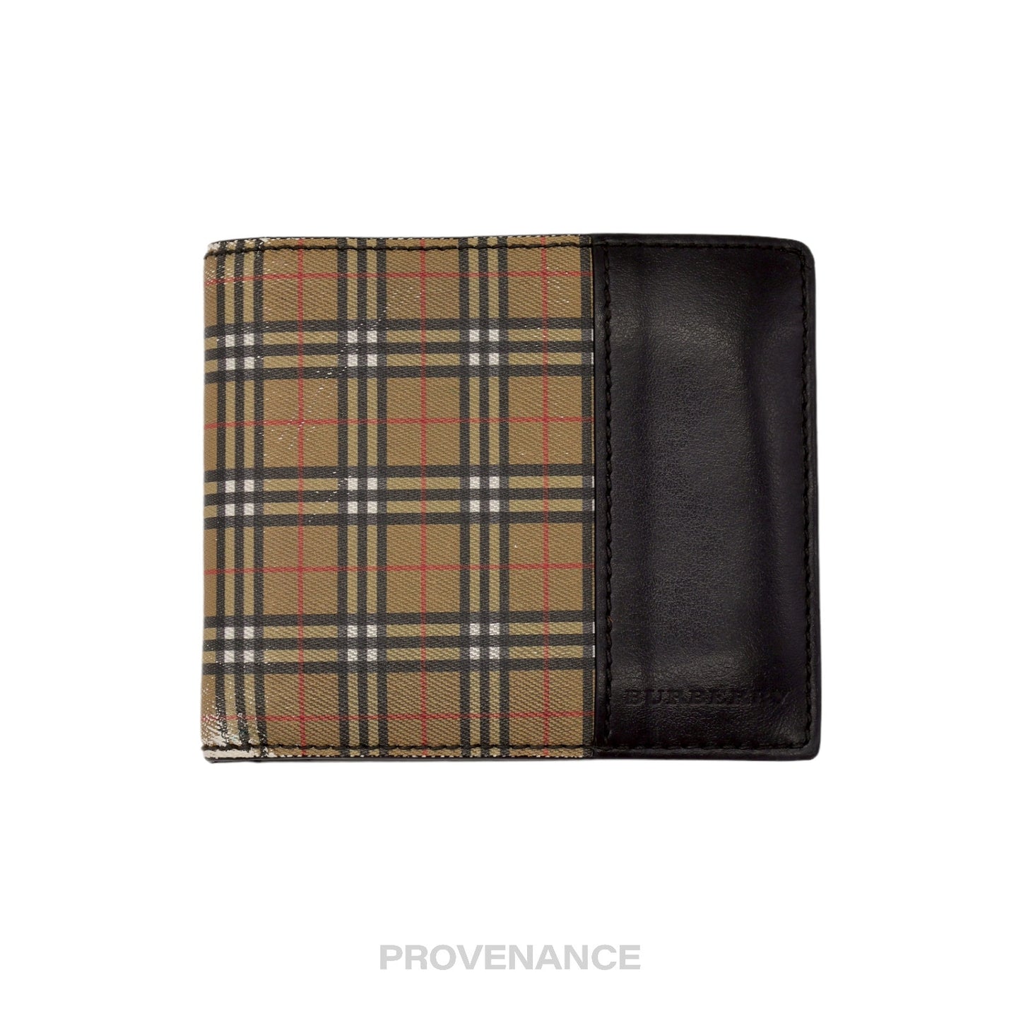 🔴 Burberry Bifold Wallet - Micro Nova Check