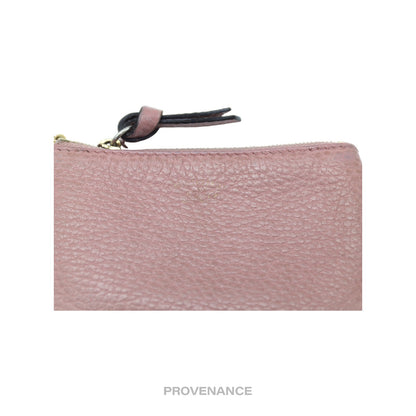 🔴 Gucci MII Key Pouch Cles - Powder Pink Tumbled Leather