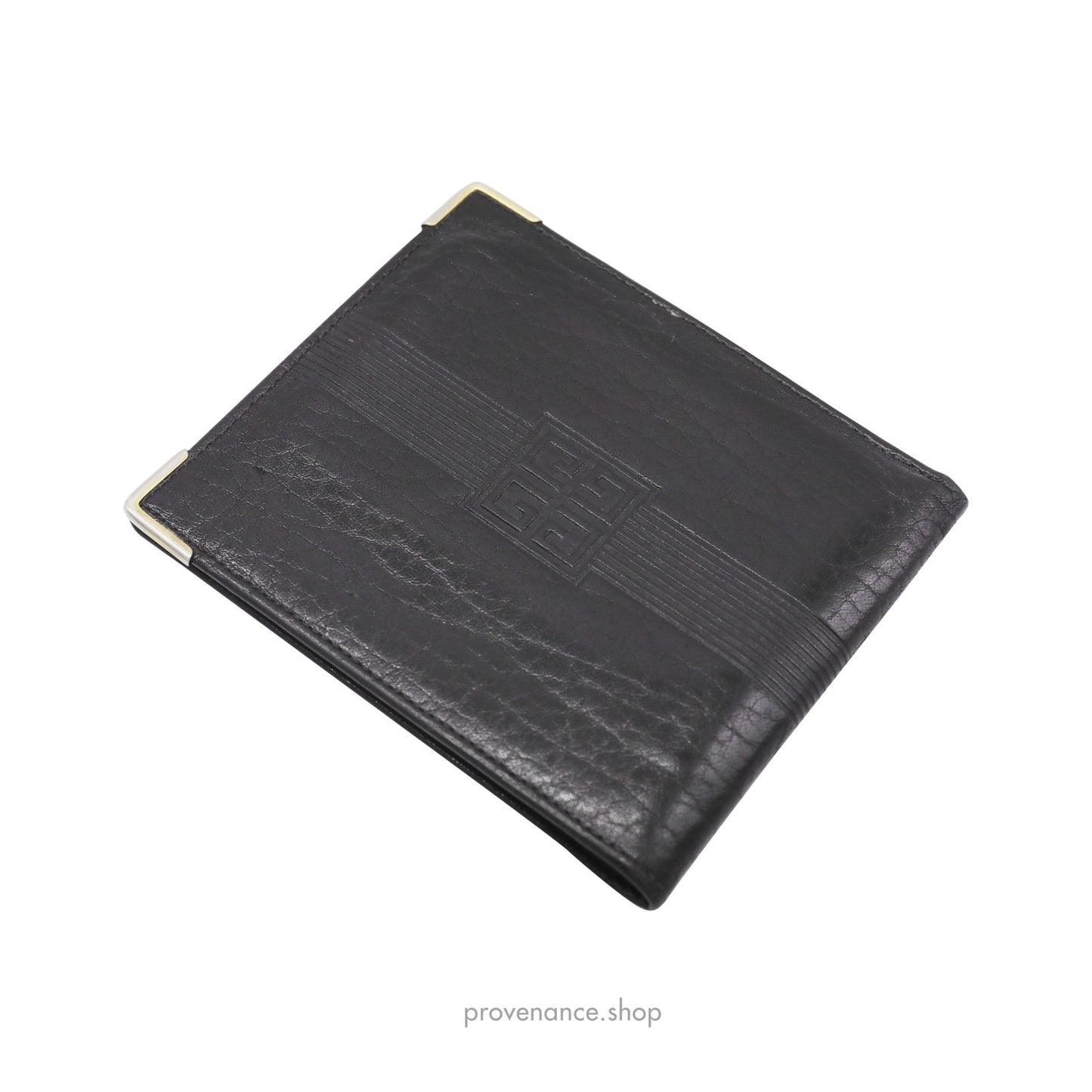 🔴 Givenchy Bifold Wallet - Black Leather