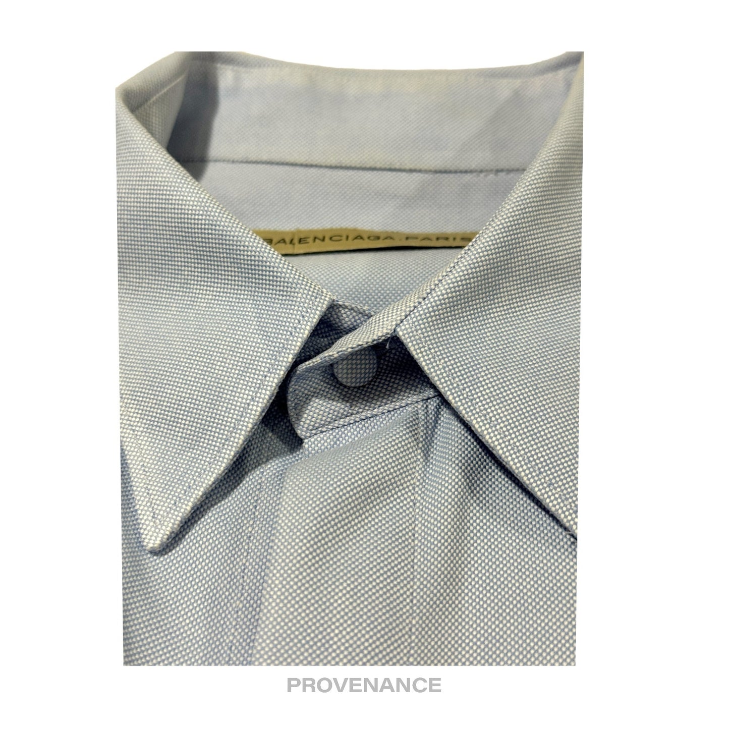 🔴 Balenciaga Monogram Woven Shirt - Powder Blue S