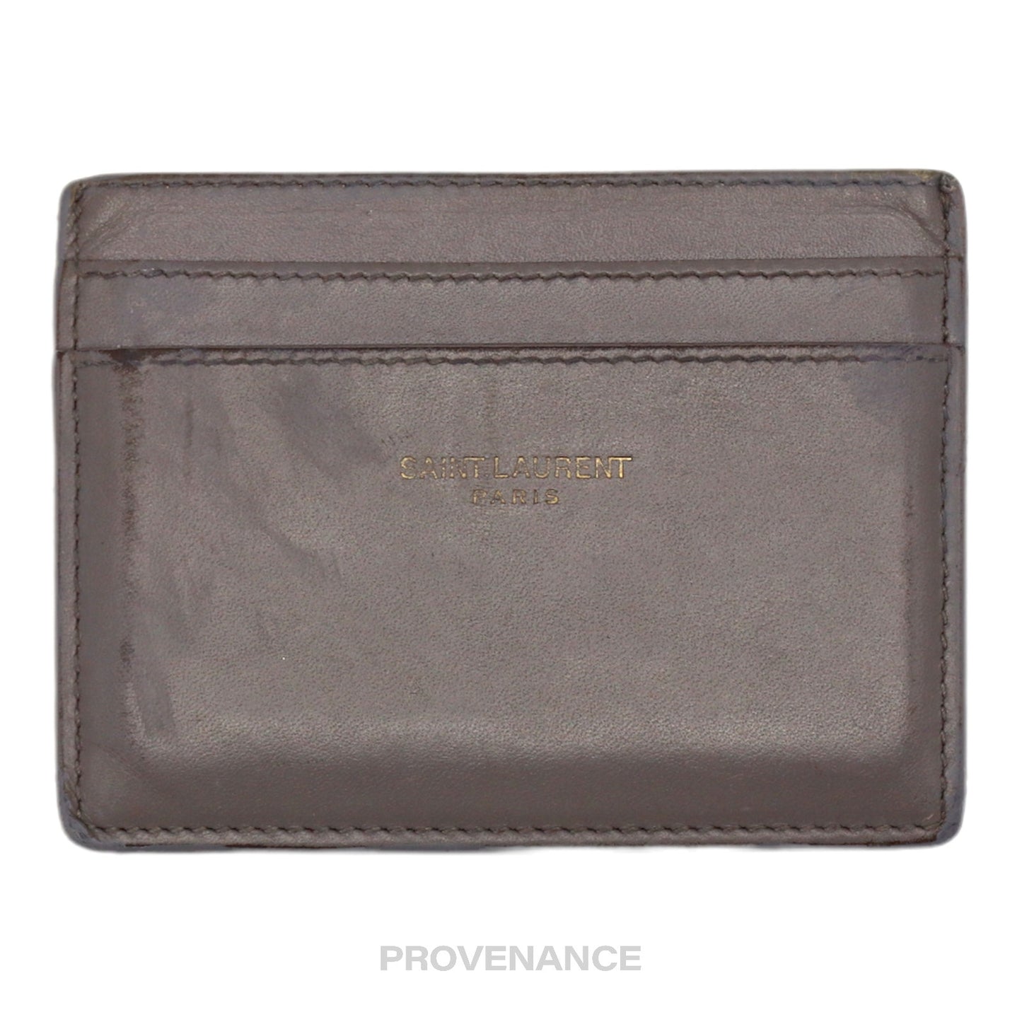 🔴 SLP Card Holder Wallet - Grey Leather