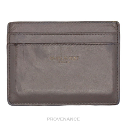 🔴 SLP Card Holder Wallet - Grey Leather