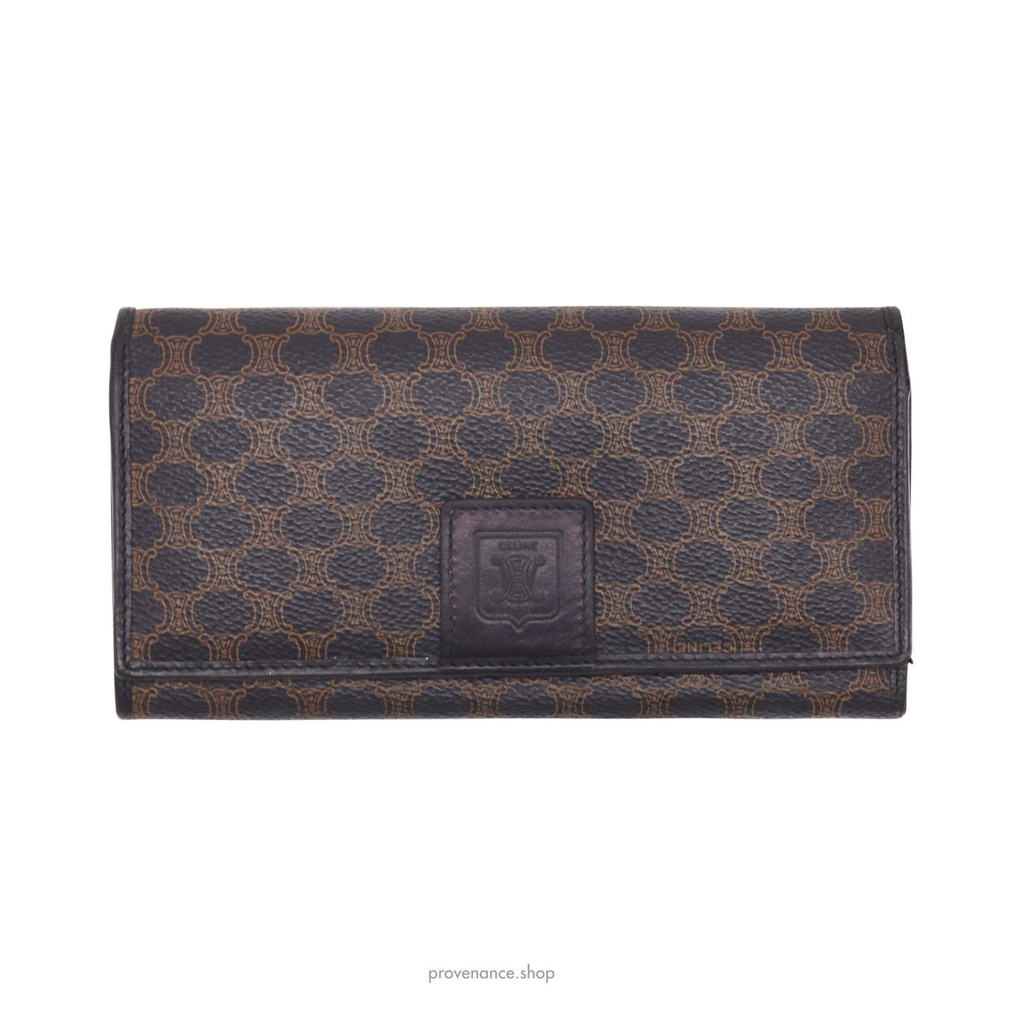 🔴 Celine Triomphe Long Wallet - Black