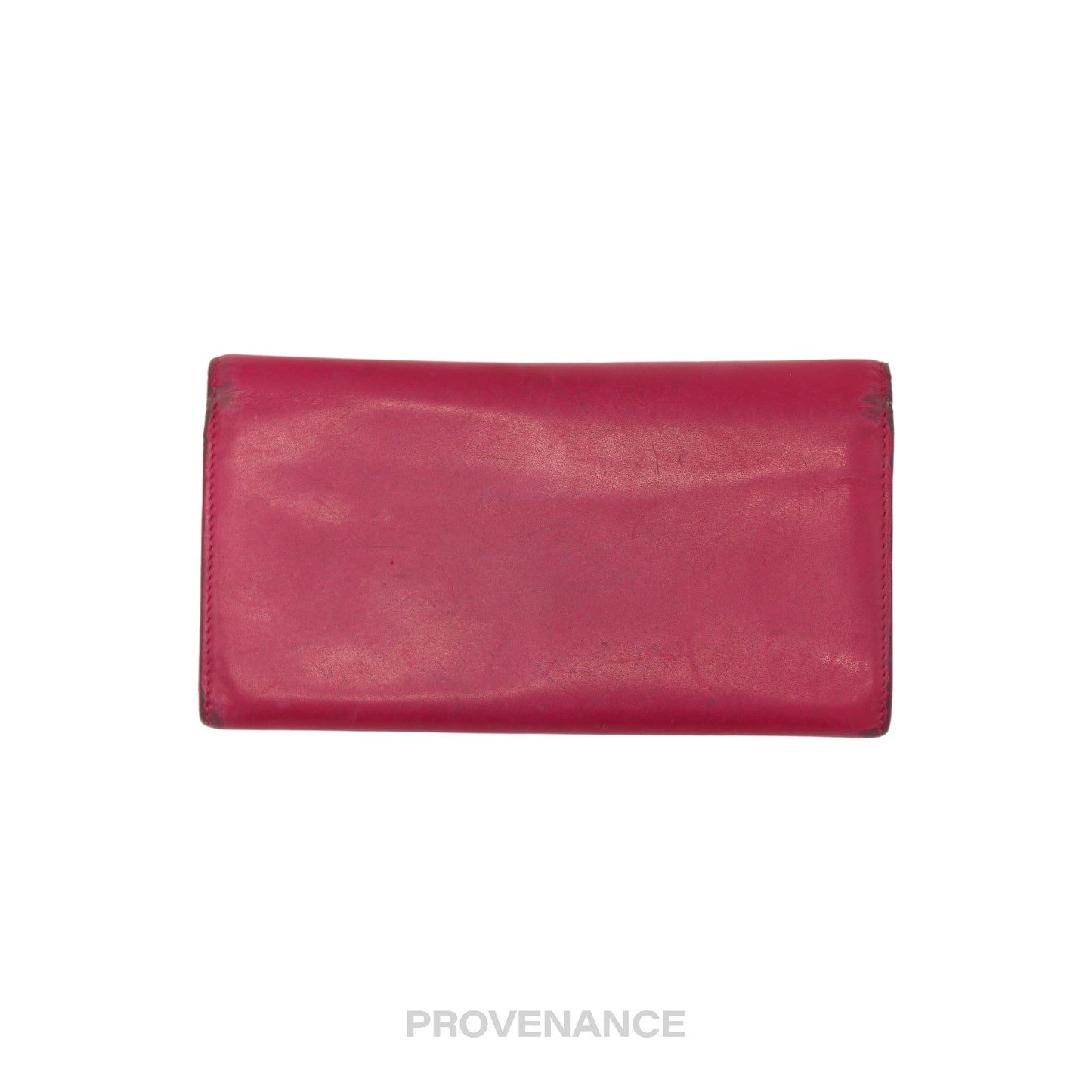 🔴 Saint Laurent Paris SLP Long Wallet - Pink Leather