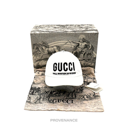 🔴 Gucci Campaign Hat Cap - White