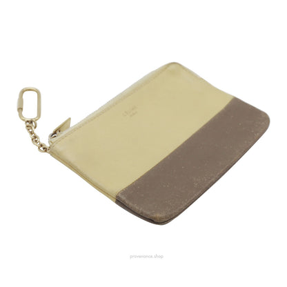 🔴 Celine Key Pouch Cles - Olive Drab/Cream