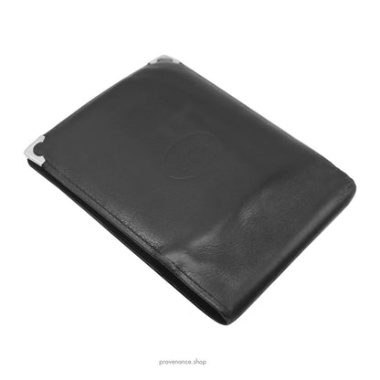 🔴 Cartier Bifold Wallet - Black Calfskin Leather