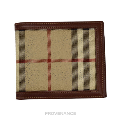 🔴 Burberry Bifold Wallet - Nova Check Brown