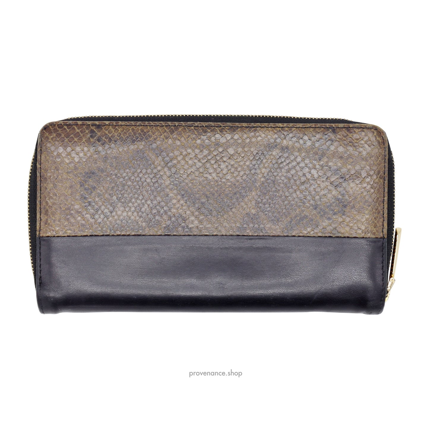 🔴 Celine Multifunction Zip Wallet - Black/Python