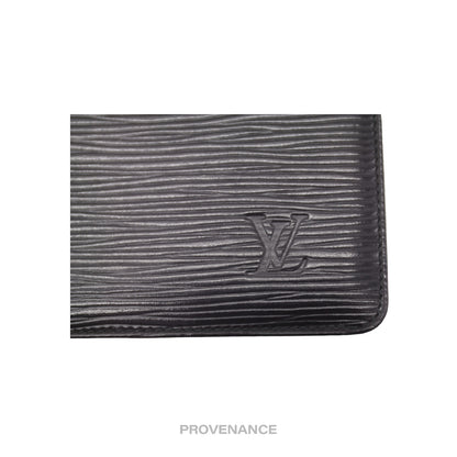 🔴 Louis Vuitton MALLETIER Card Holder Wallet - Black Epi