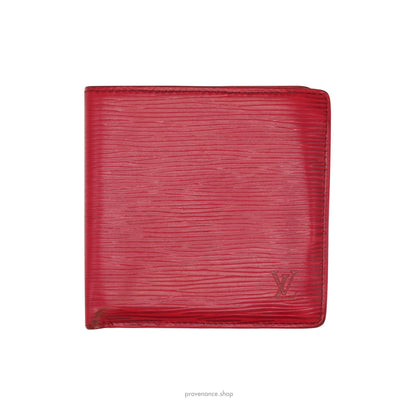 🔴 Louis Vuitton Marco Wallet - Red Epi Leather