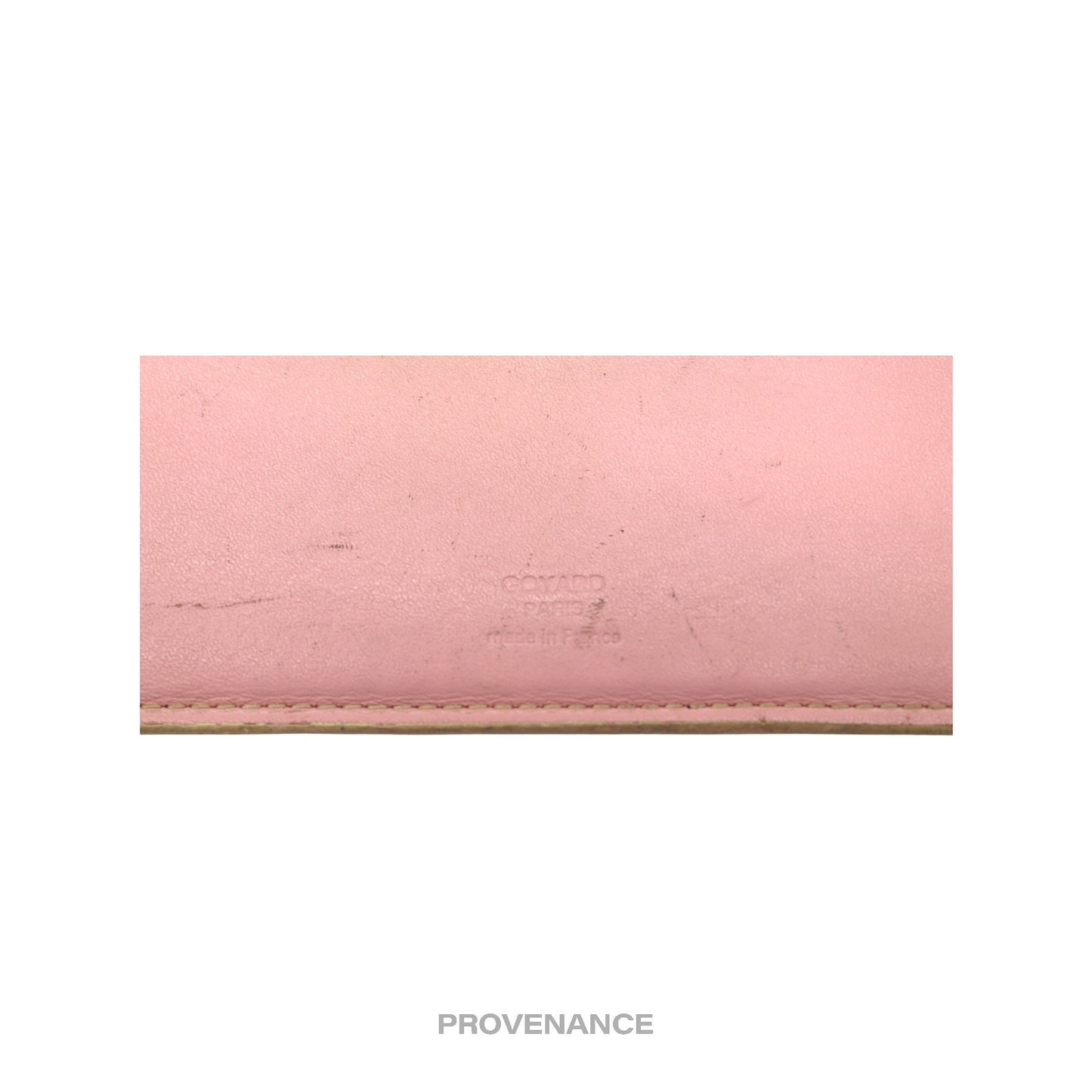 🔴 Goyard Richelieu Long Wallet - Pink Goyardine