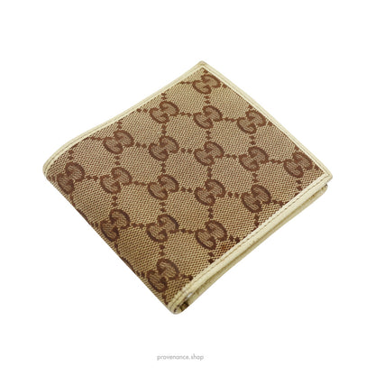 🔴 Gucci  GG Canvas Bifold Wallet - Brown