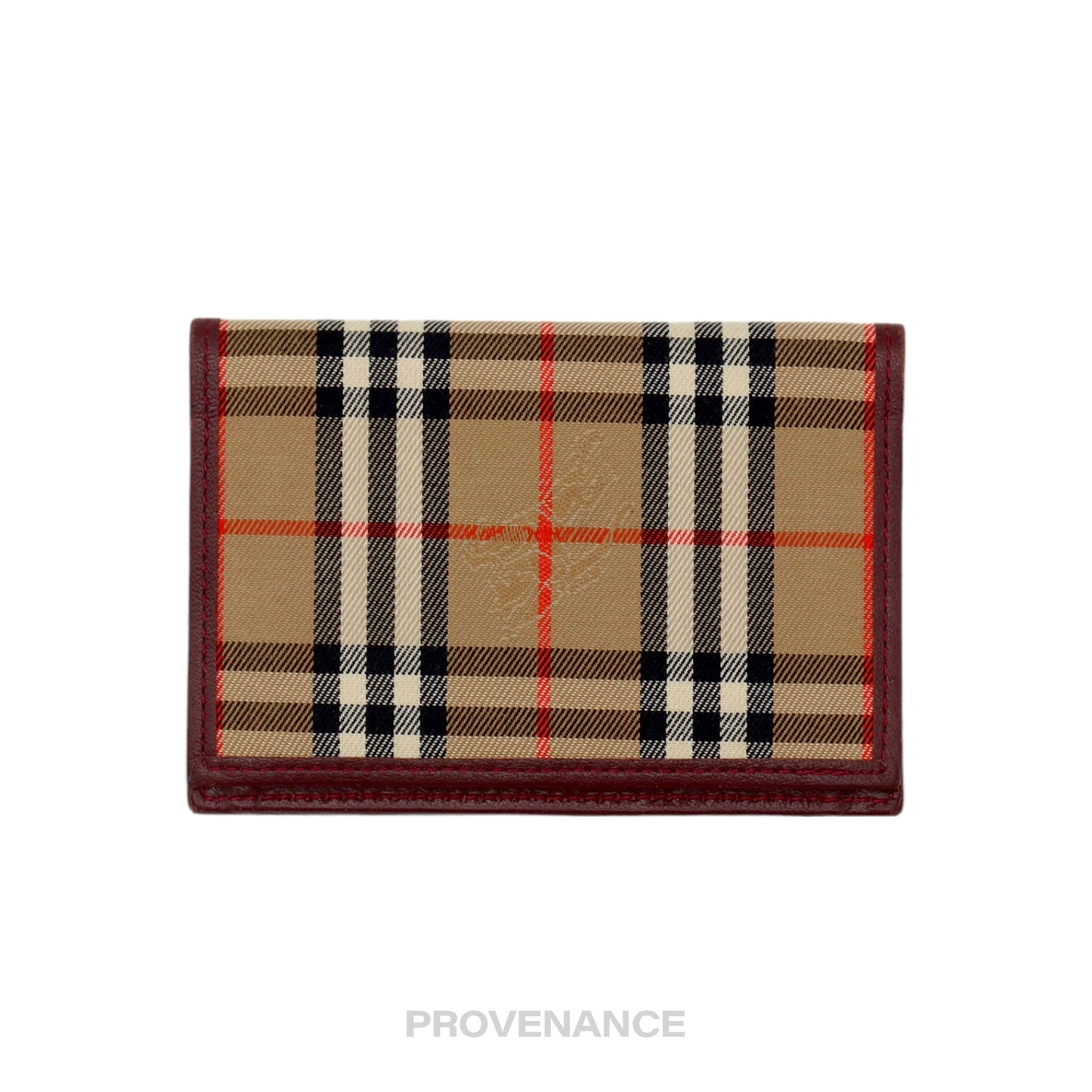 🔴 Burberry Pocket Organizer Card Wallet - Nova Check