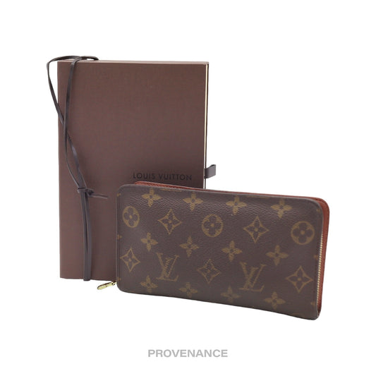 🔴 Louis Vuitton Horizontal Zip Long Wallet - Monogram