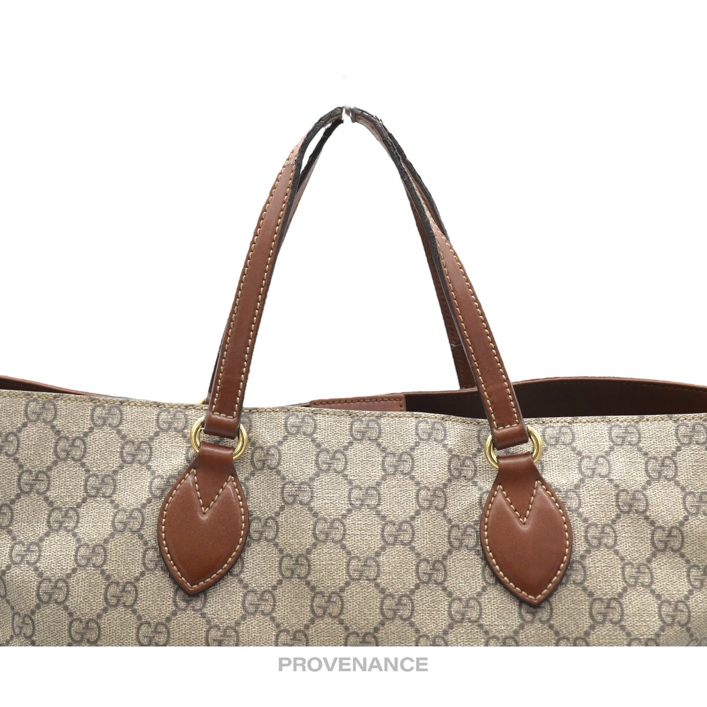 🔴 Gucci Tote Bag - GG Supreme Canvas Brown