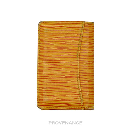 🔴 Louis Vuitton Pocket Organizer Wallet - Tassil Yellow Epi Leather