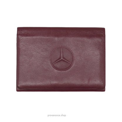 🔴 Mercedes Benz West Germany ID Card Wallet - Burgundy