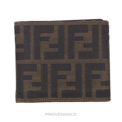 🔴 Fendi Bifold Wallet - FF Zucca Canvas