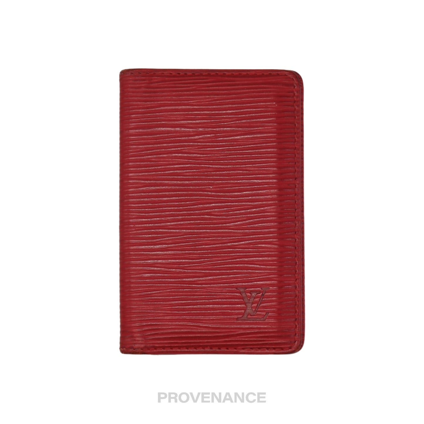 🔴 Louis Vuitton Pocket Organizer Wallet - Red Epi Leather