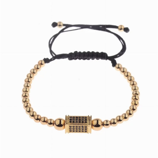 🔴 Bracelet - Yellow Gold Pavé