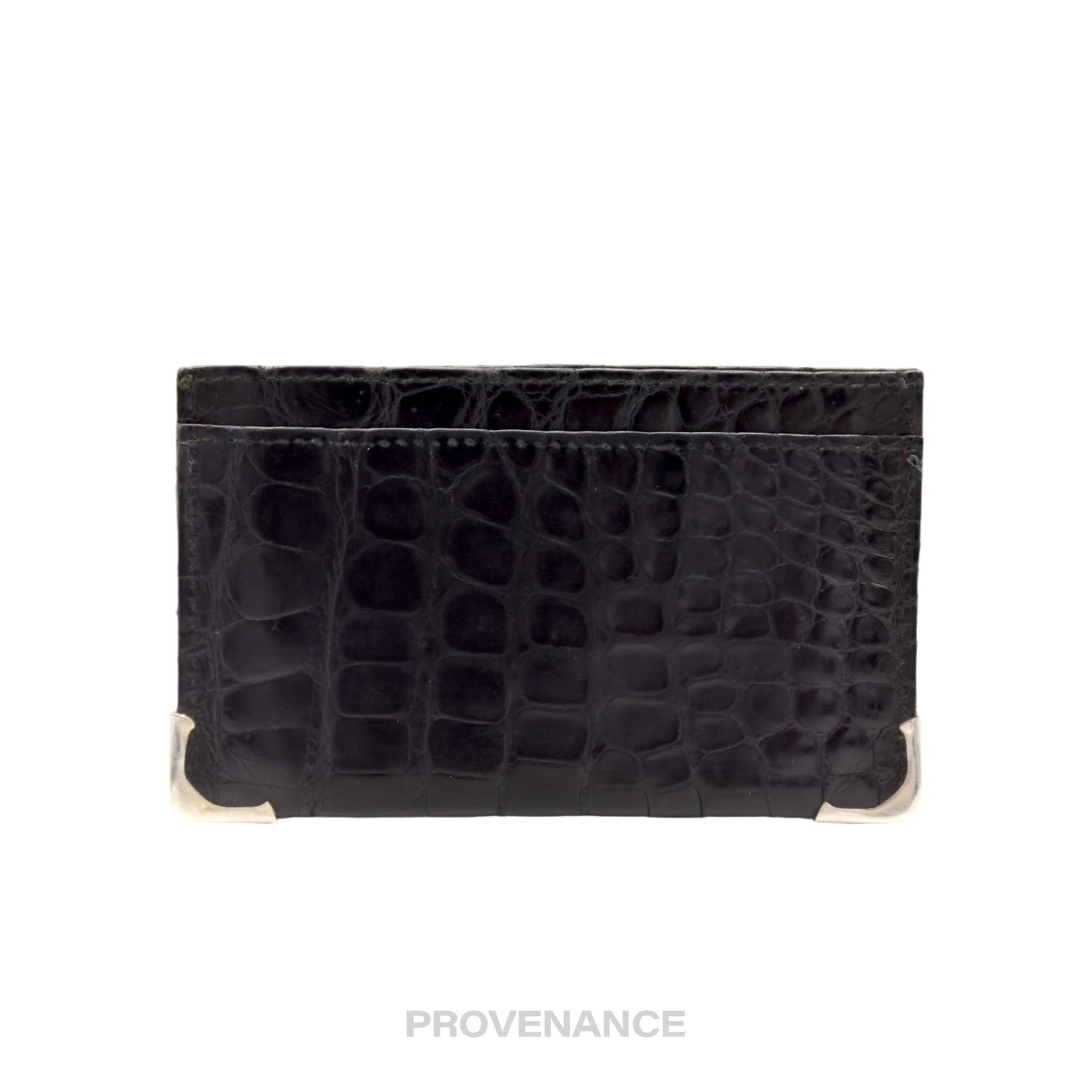 🔴 Gucci Card Holder Wallet - Crocodile Leather