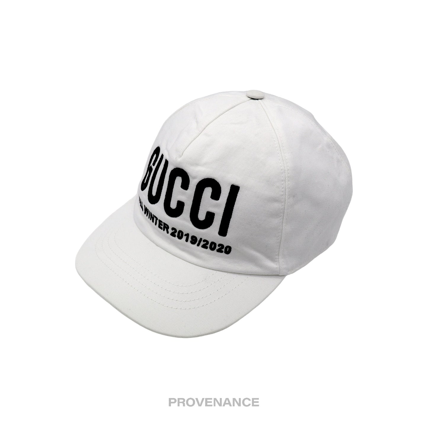 🔴 Gucci Campaign Hat Cap - White