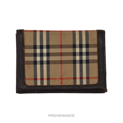 🔴 Burberry ID Card Wallet - Nova Check