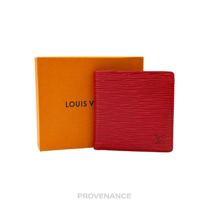 🔴 Louis Vuitton Marco Wallet - Red Epi Leather