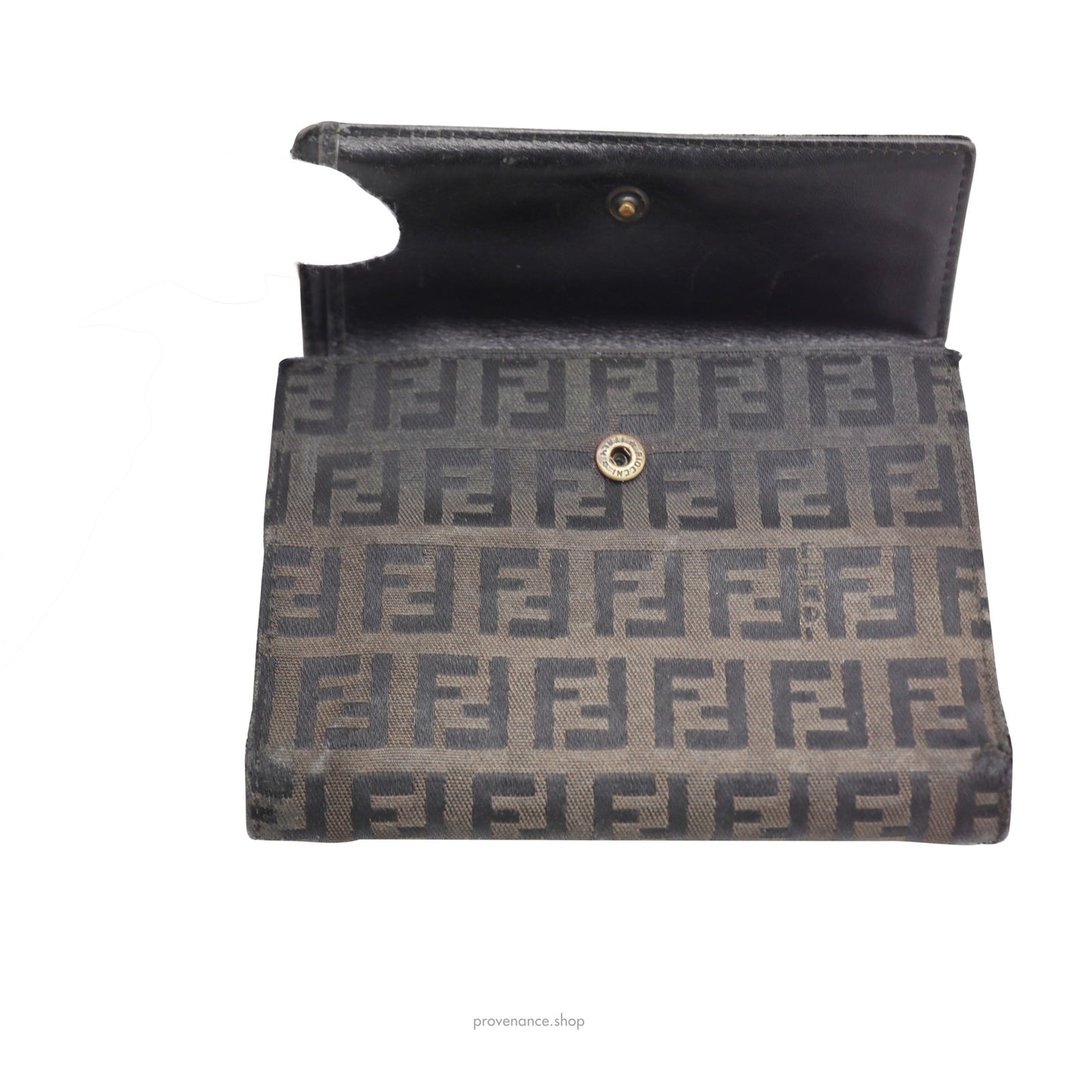 🔴 Fendi Trifold Wallet - Mini FF Zucca