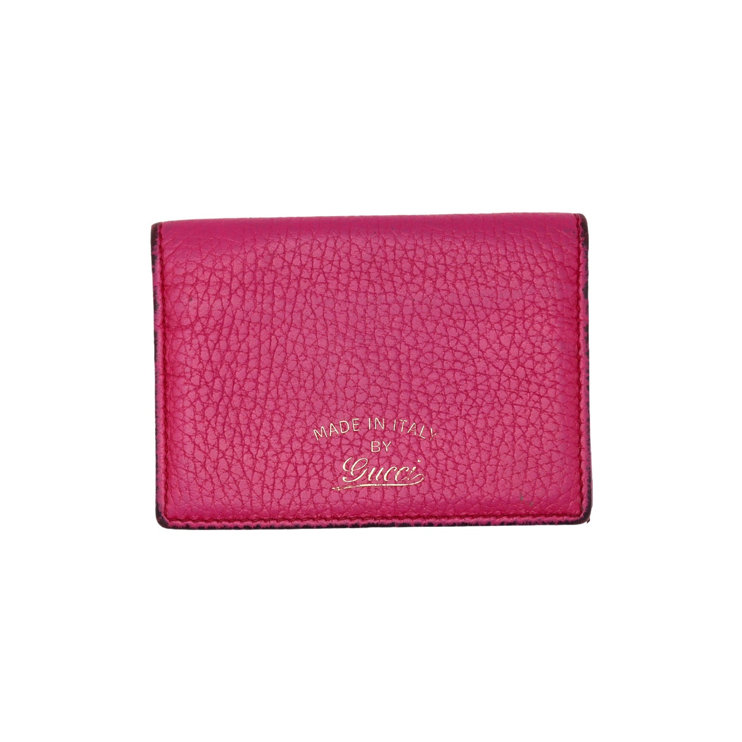 🔴 Gucci Pocket Organizer Wallet - Pink Tumbled Leather