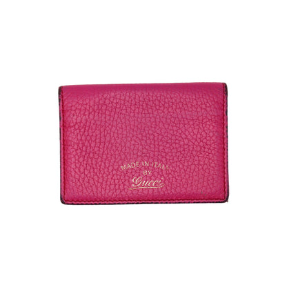 🔴 Gucci Pocket Organizer Wallet - Pink Tumbled Leather