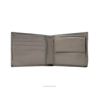 🔴 Gucci Bifold Wallet - Grey Diamante Leather