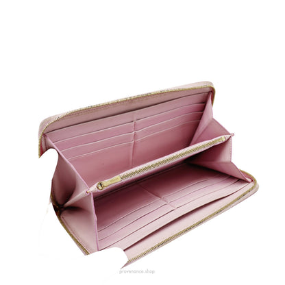 🔴 Celine Multifunction Zip Wallet - Pink/Papaya